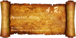 Apostol Rita névjegykártya